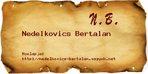 Nedelkovics Bertalan névjegykártya